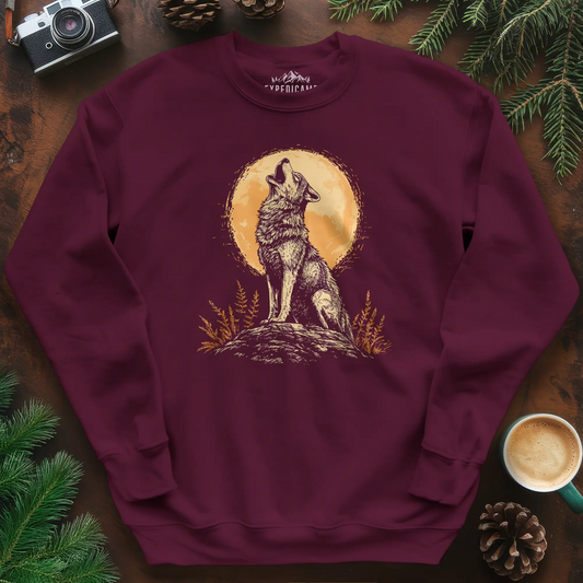 Howling Wolf Under the Moon Sweatshirt