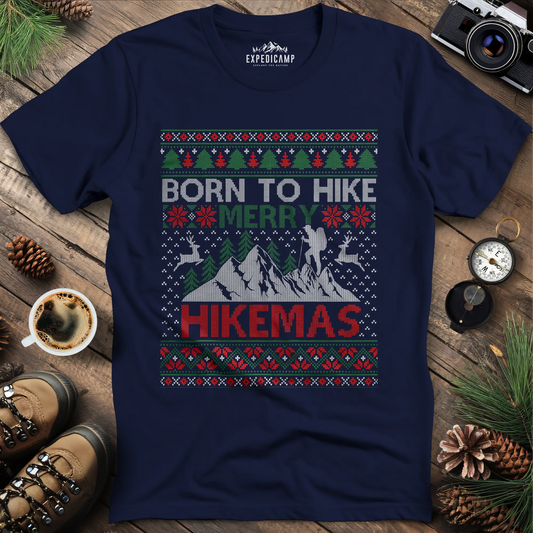 Born to Hike Merry Hikemas T-Shirt