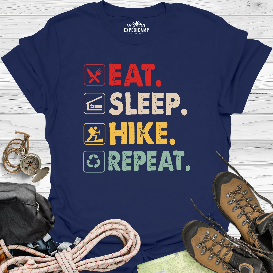 Eat Sleep Hike Repeat T-Shirt