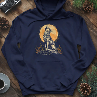 Howling Wolf Under the Moon Hoodie