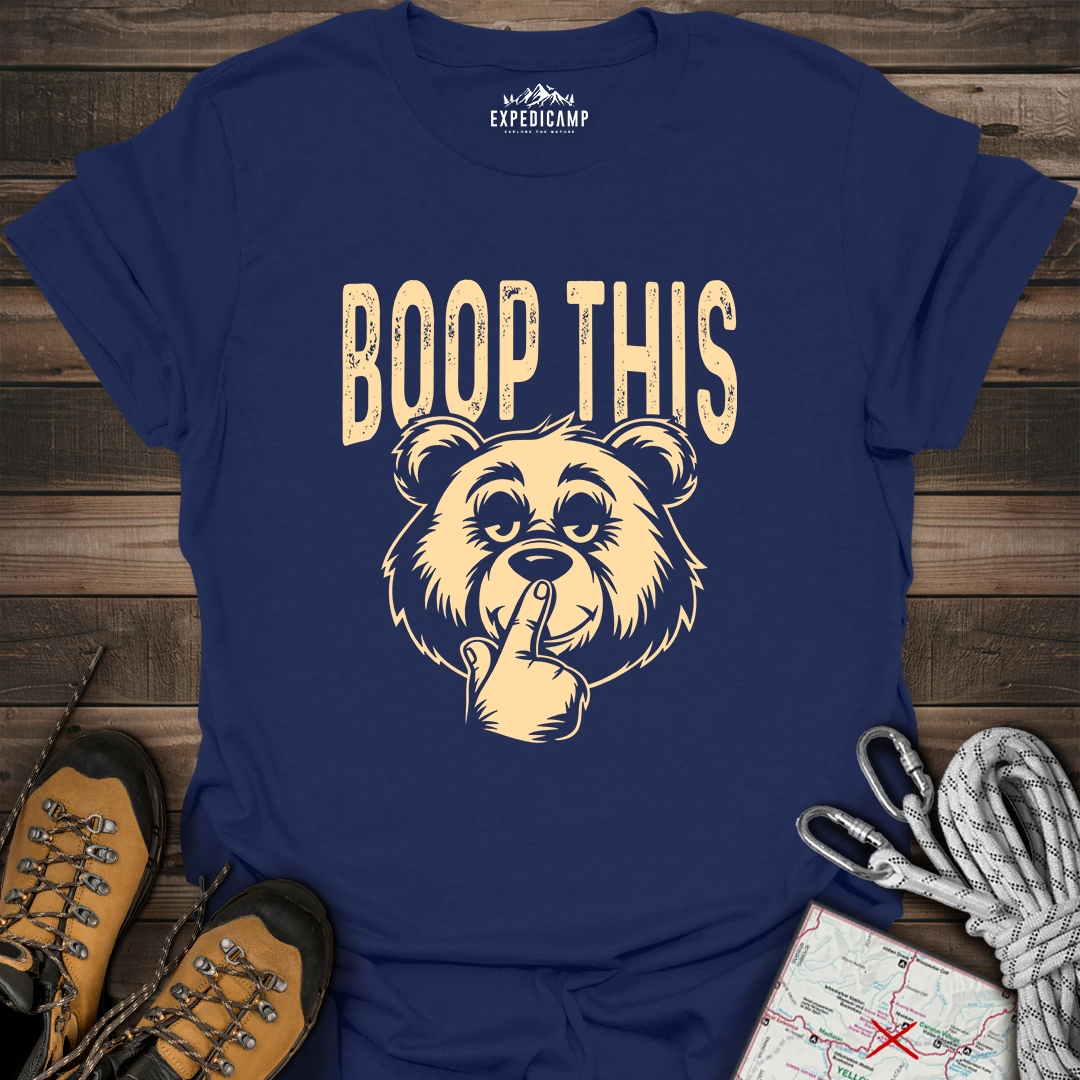 Boop This Bear T-Shirt – Fun and Playful Hiking Design