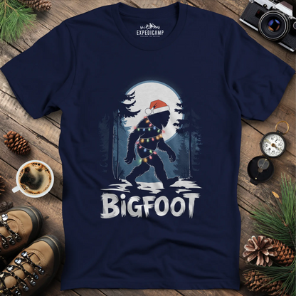 Bigfoot Christmas Lights T-Shirt