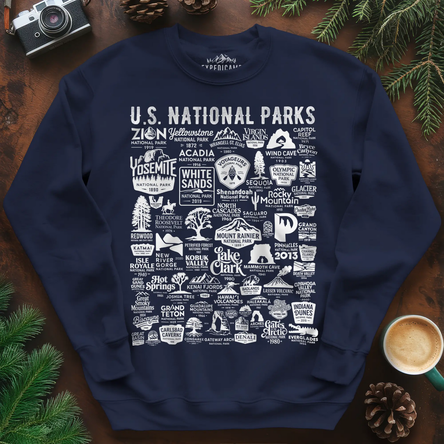 63 National Parks Vintage Logo Sweatshirt