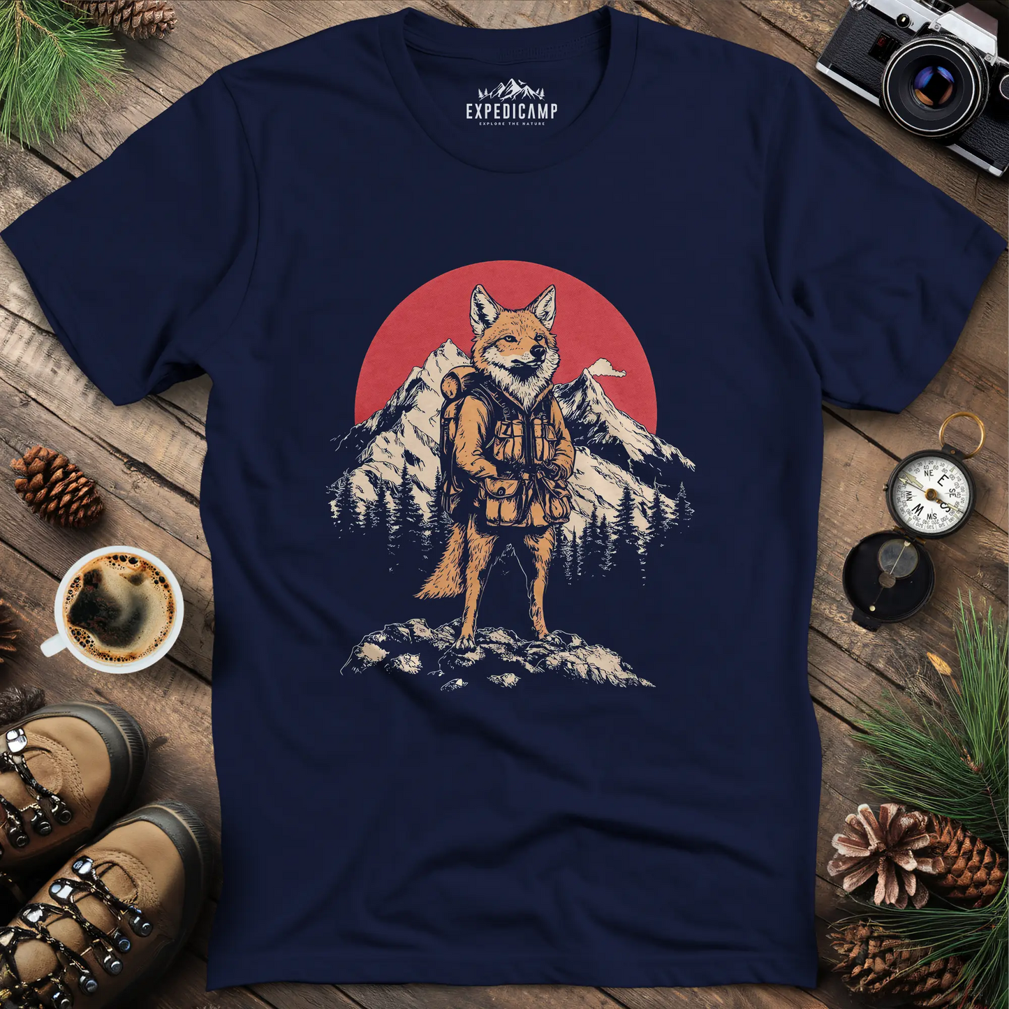 Fox Hiker T-Shirt – Clever Explorer