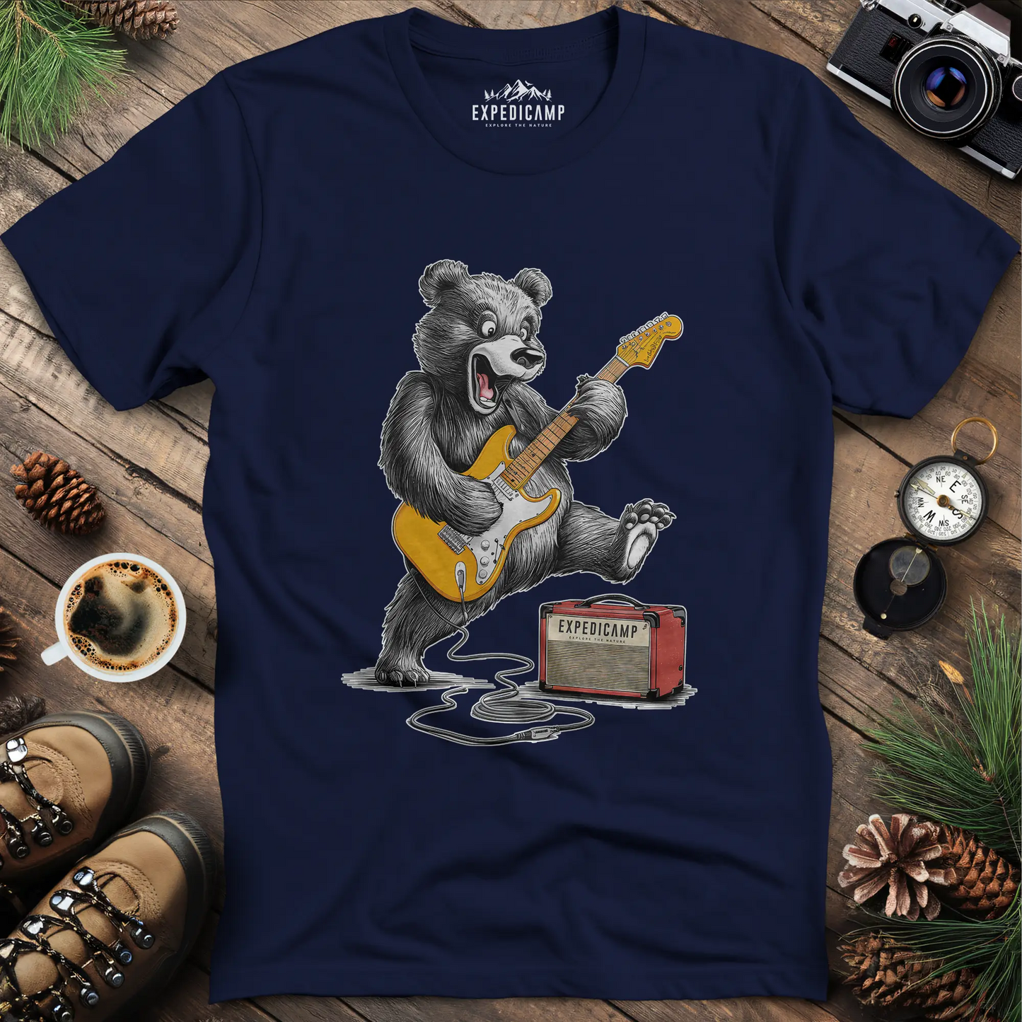 Bear Amp Rock T-Shirt