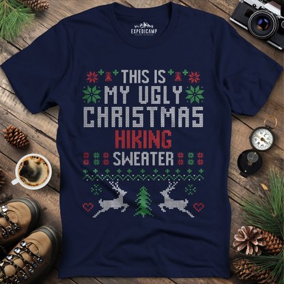 Ugly Christmas Hiking Sweater T-Shirt