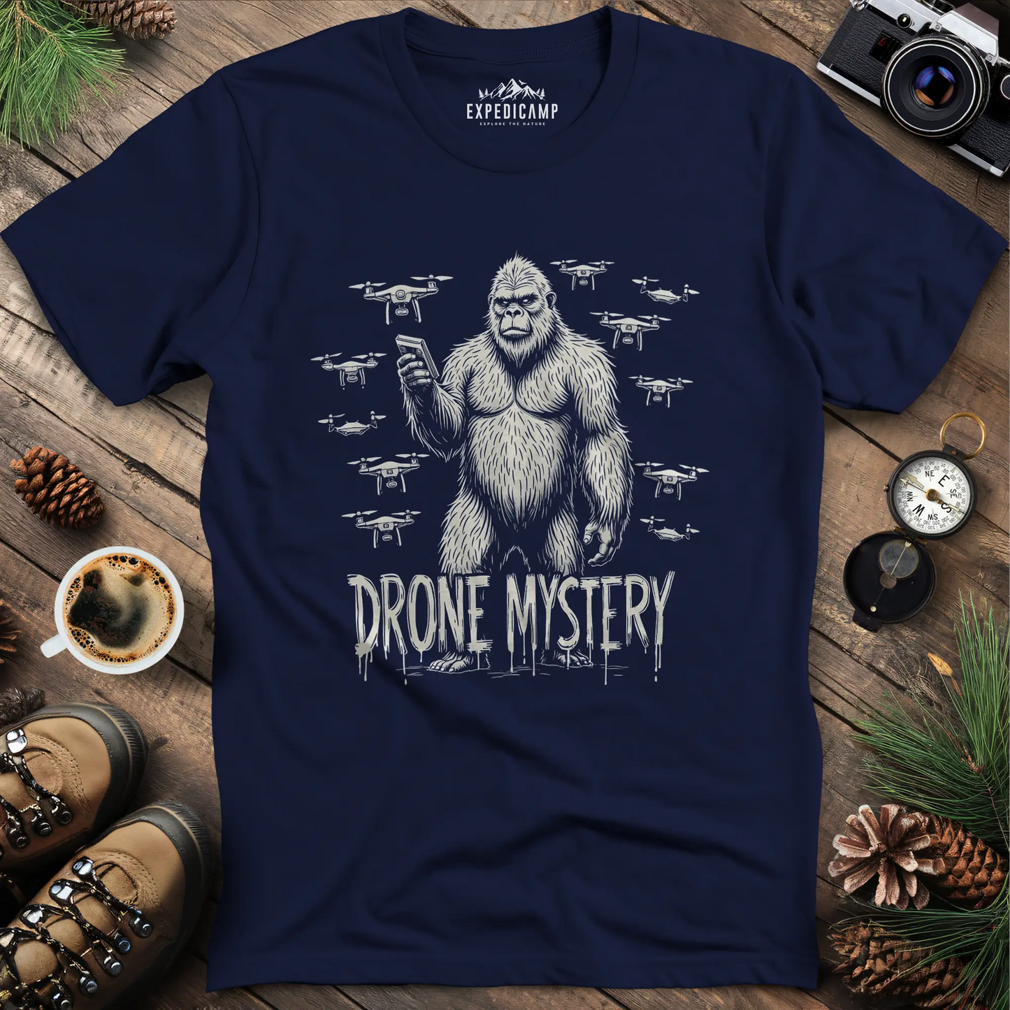 Drone Mystery New Jersey Bigfoot USA T-Shirt