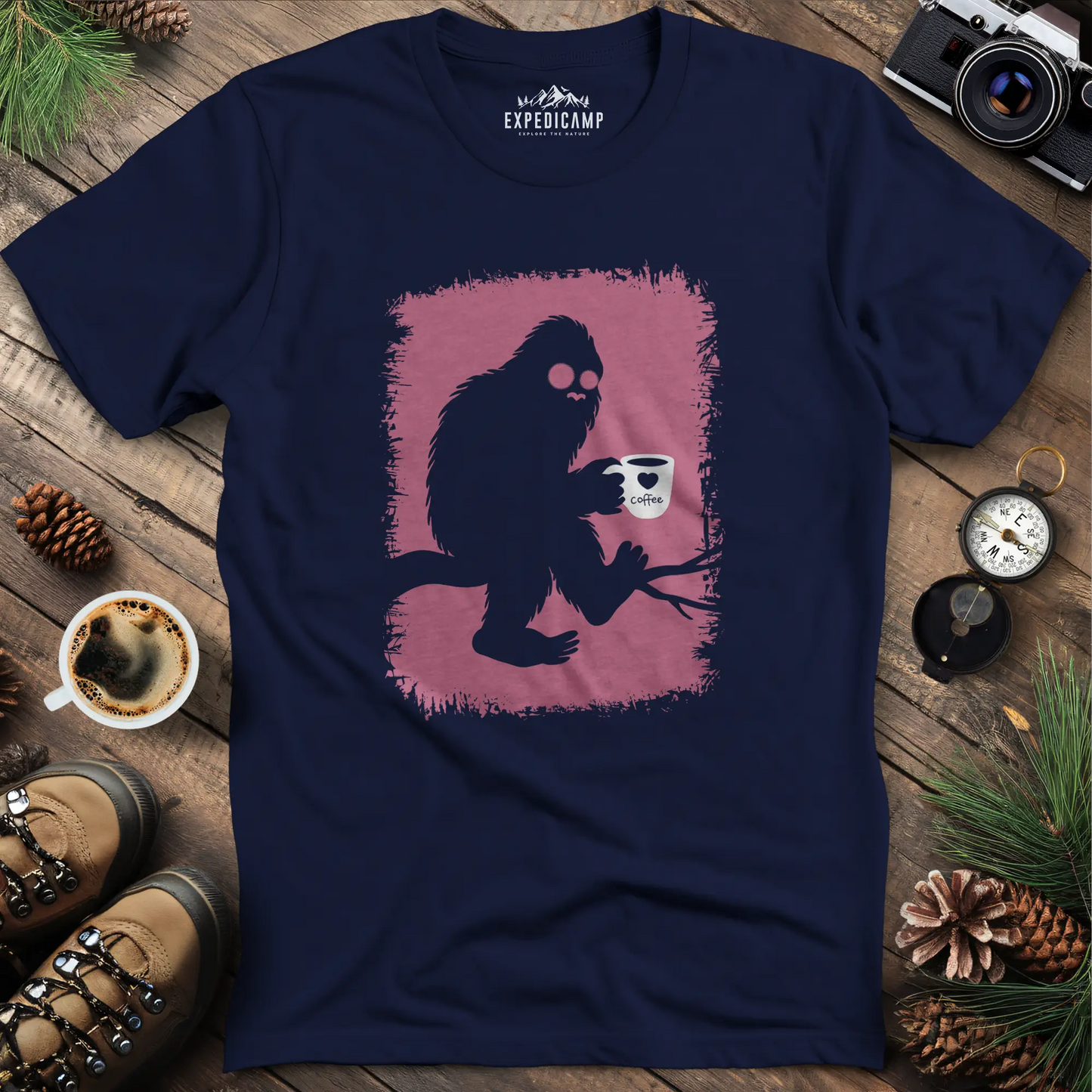 Bigfoot Coffee Lover T-Shirt