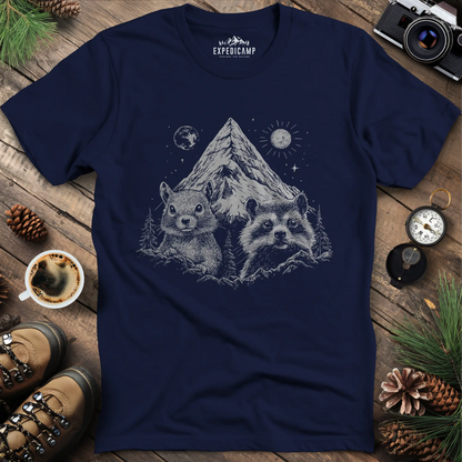 Fred & Peanut Mountain T-Shirt - Wildlife Friends Forever