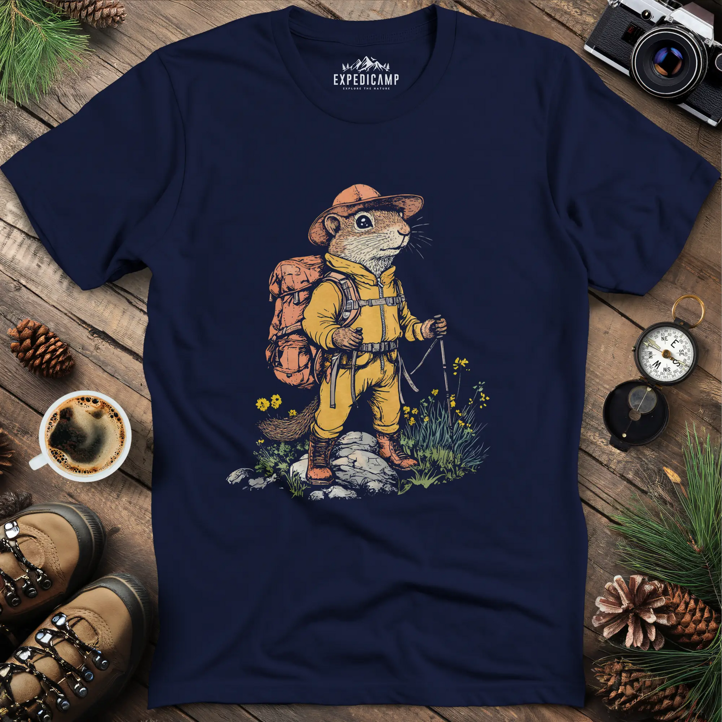 Ground Squirrel Hiker T-Shirt – Small But Mighty Adventurer