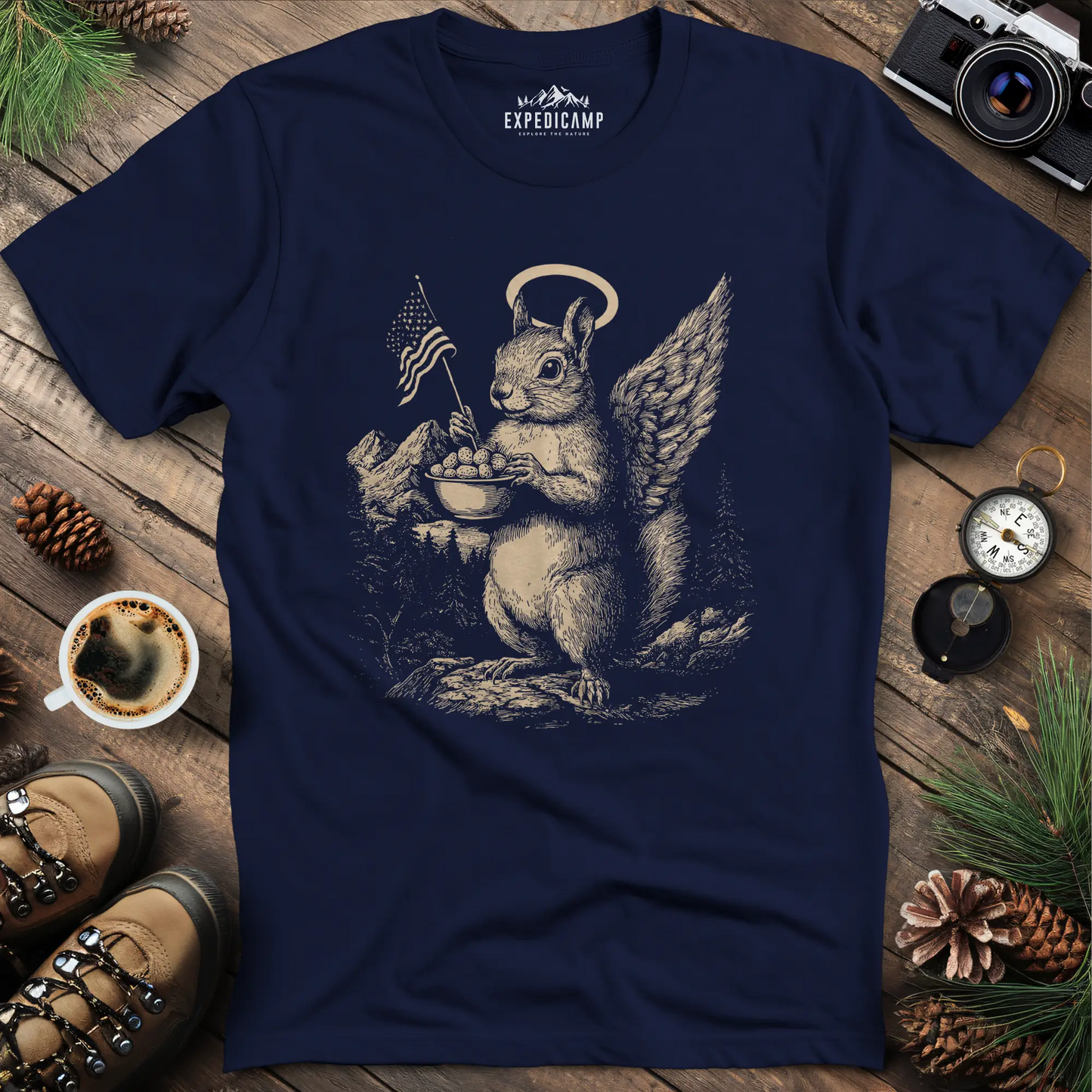 Angel Peanut T-Shirt - A Tribute to Peanut the Squirrel