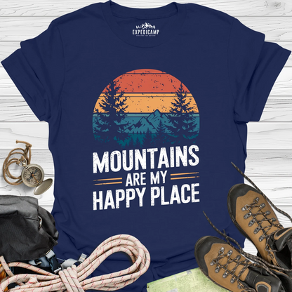 Mountains Are My Happy Place T-Shirt