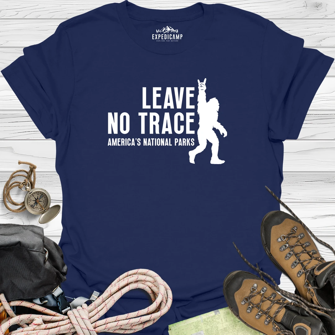 Bigfoot Leave No Trace America's National Parks T-Shirt