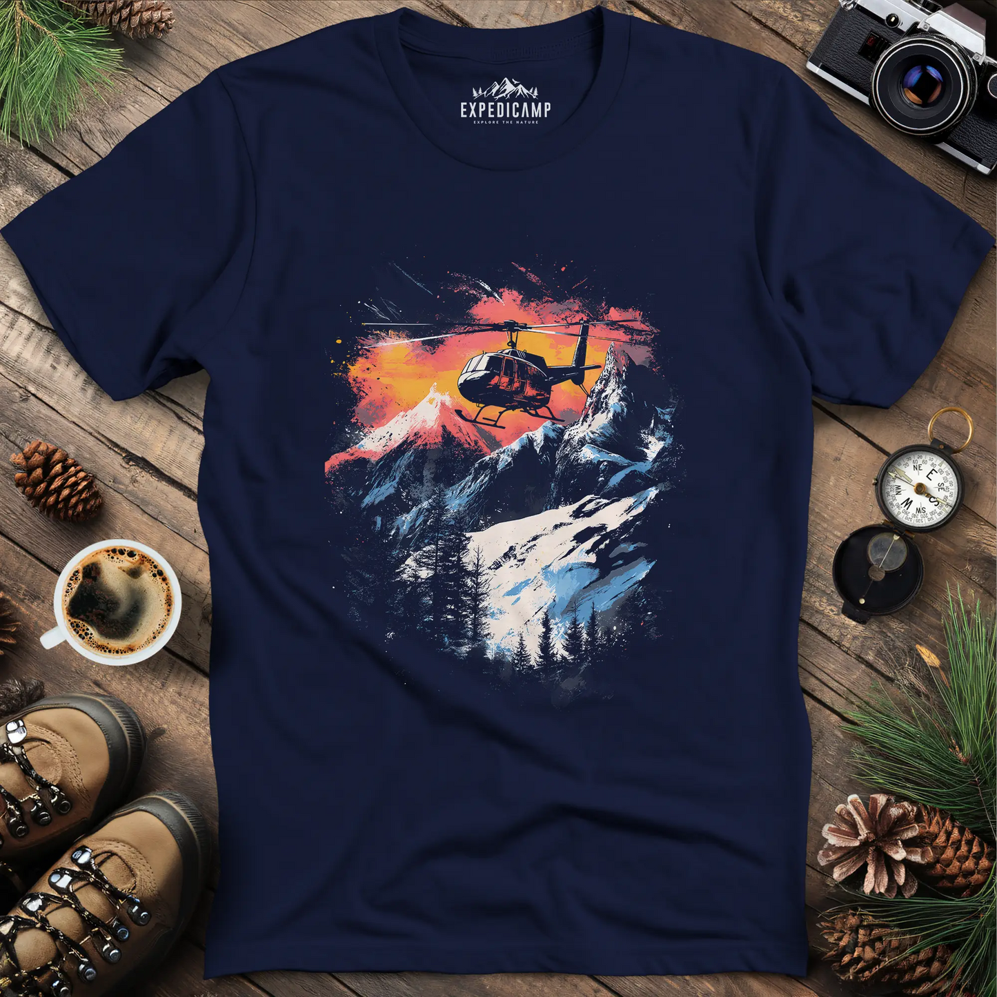 Mountain Rescue Helicopter Adventure T-Shirt