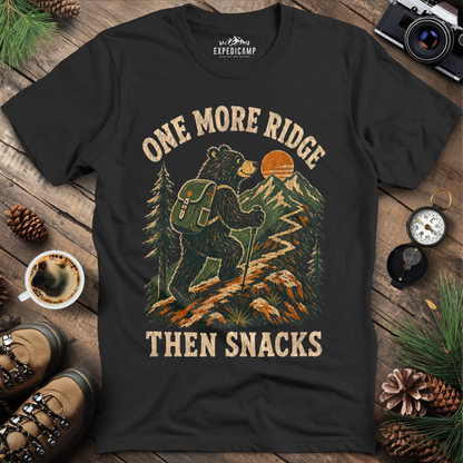 One More Ridge Then Snacks Hiking Bear Shirt