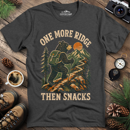 One More Ridge Then Snacks Hiking Bear Shirt