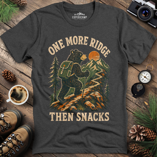 One More Ridge Then Snacks Hiking Bear Shirt