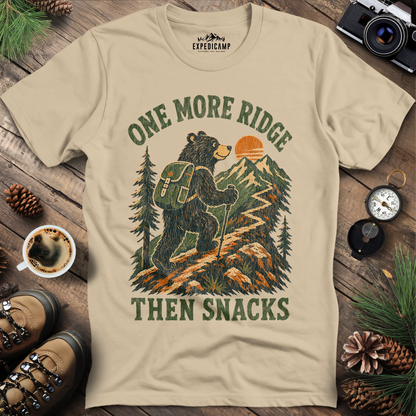 One More Ridge Then Snacks Hiking Bear Shirt