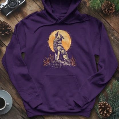 Howling Wolf Under the Moon Hoodie