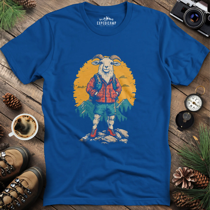 Mountain Goat T-Shirt – Outdoor Adventure Goat Design