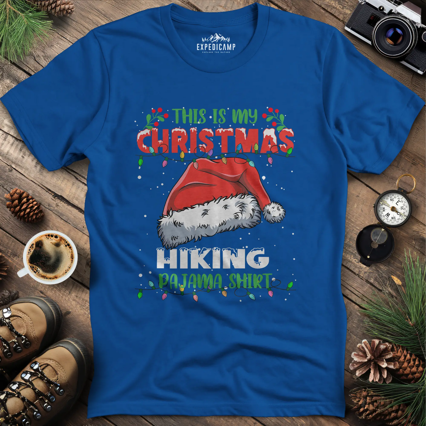 Christmas Hiking Pajama Shirt T-Shirt