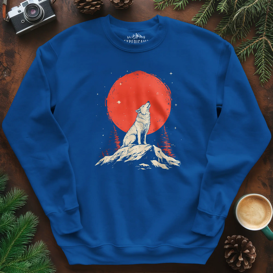 Red Moon Wolf Sweatshirt