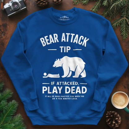 Bear Attack Tip Sweatshirt – Funny Wilderness Survival Sweatshirt