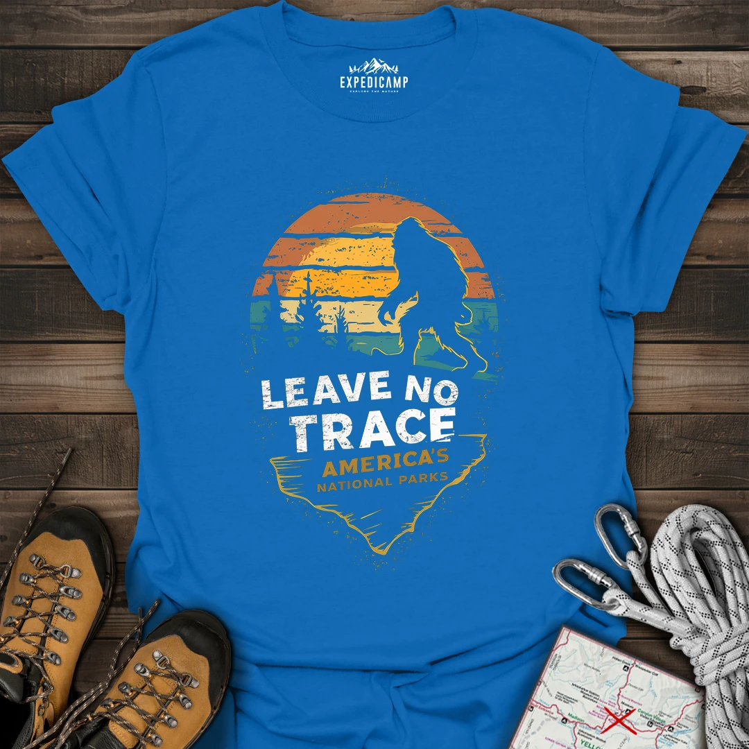 Bigfoot Leave No Trace America's National Parks T-Shirt