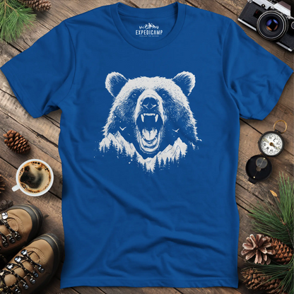 Mountain Roaring Bear T-Shirt – Power of the Wilderness