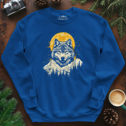 Golden Moon Wolf Sweatshirt