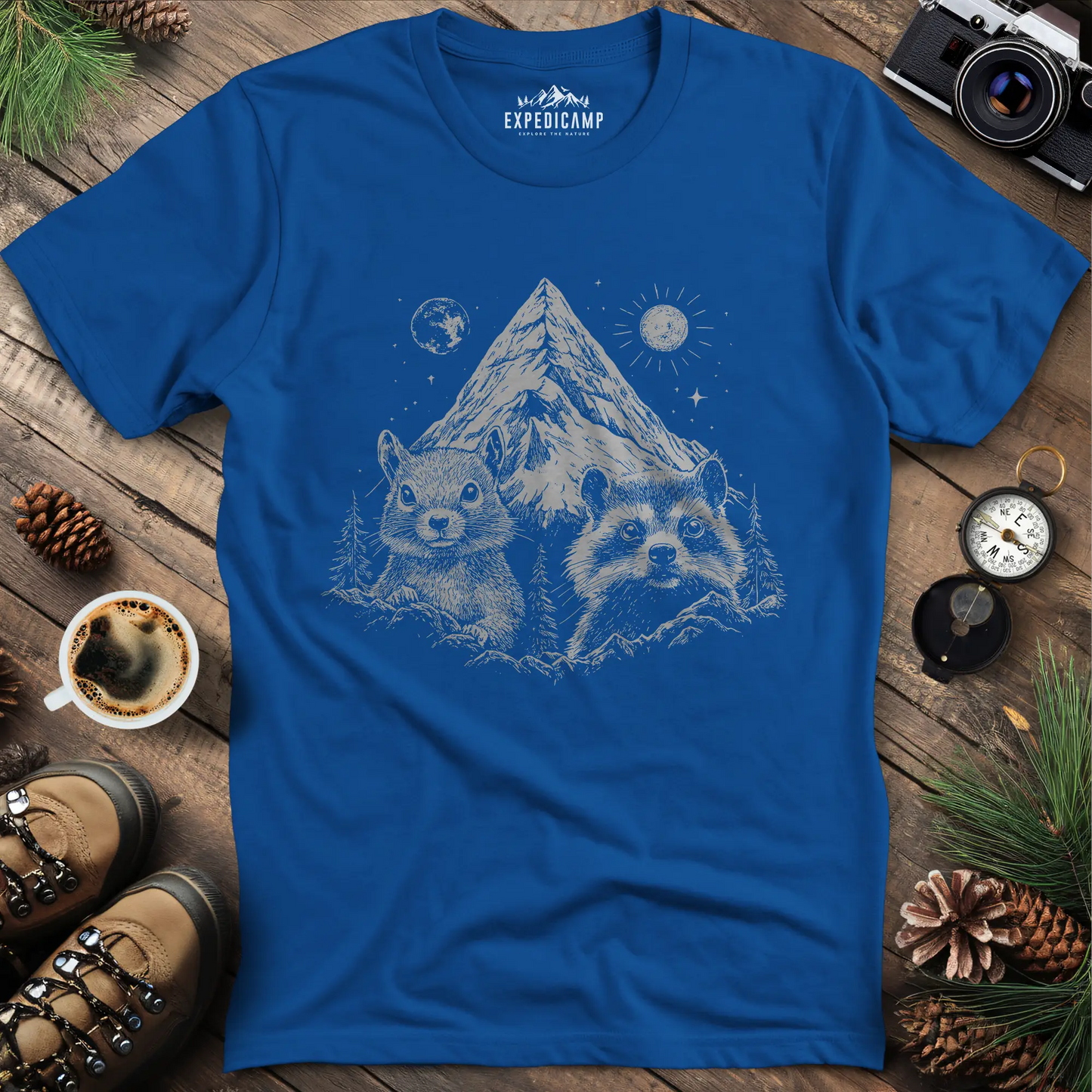 Fred & Peanut Mountain T-Shirt - Wildlife Friends Forever