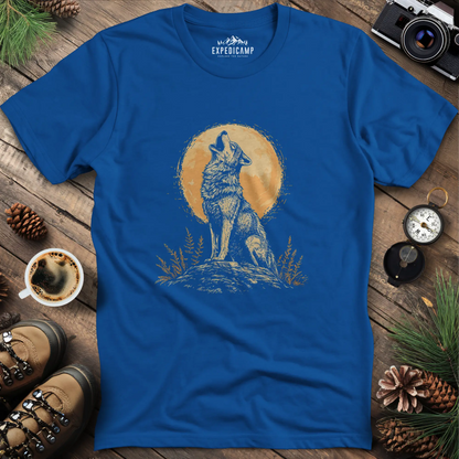 Howling Wolf Under the Moon T-Shirt