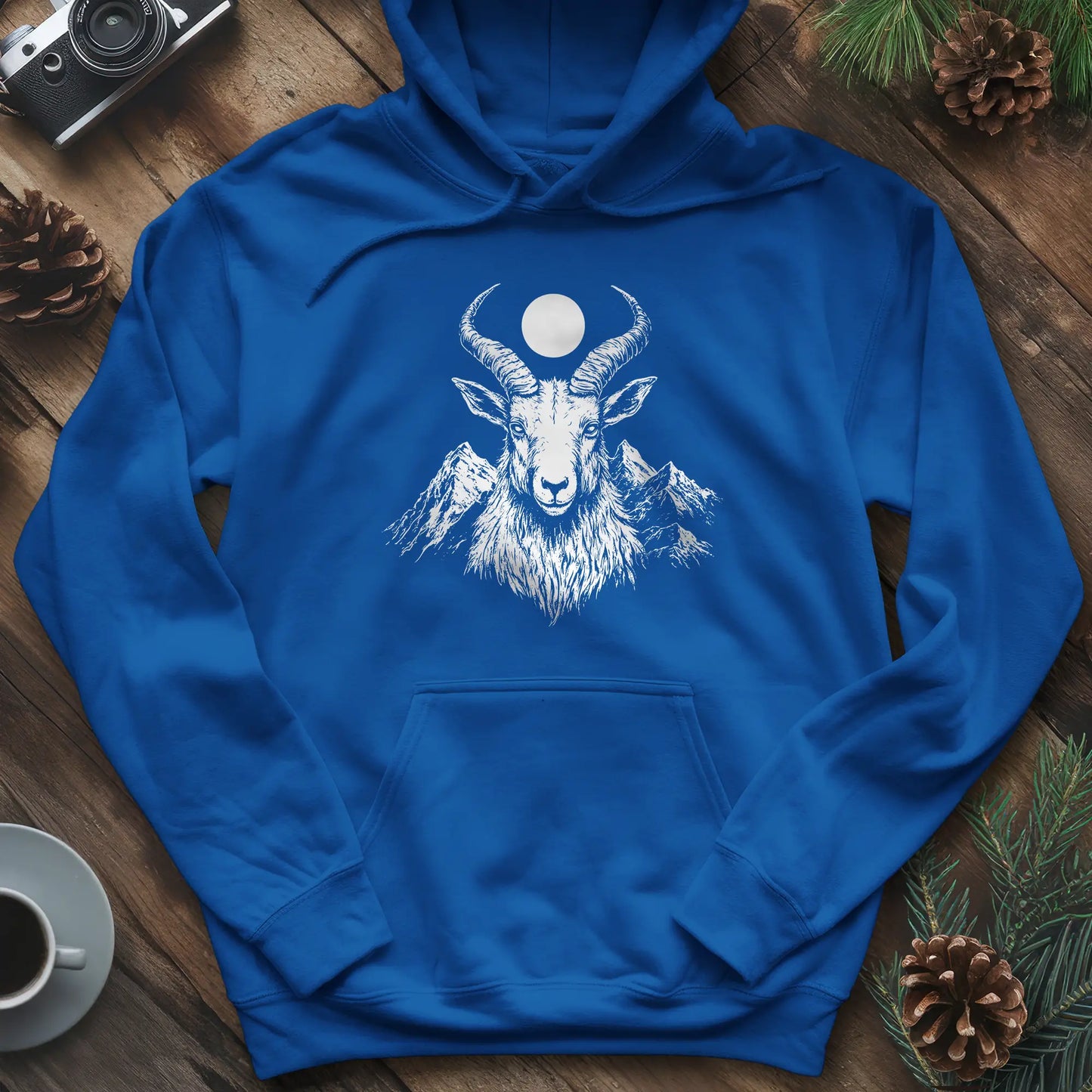 Mountain Goat Moon Hoodie