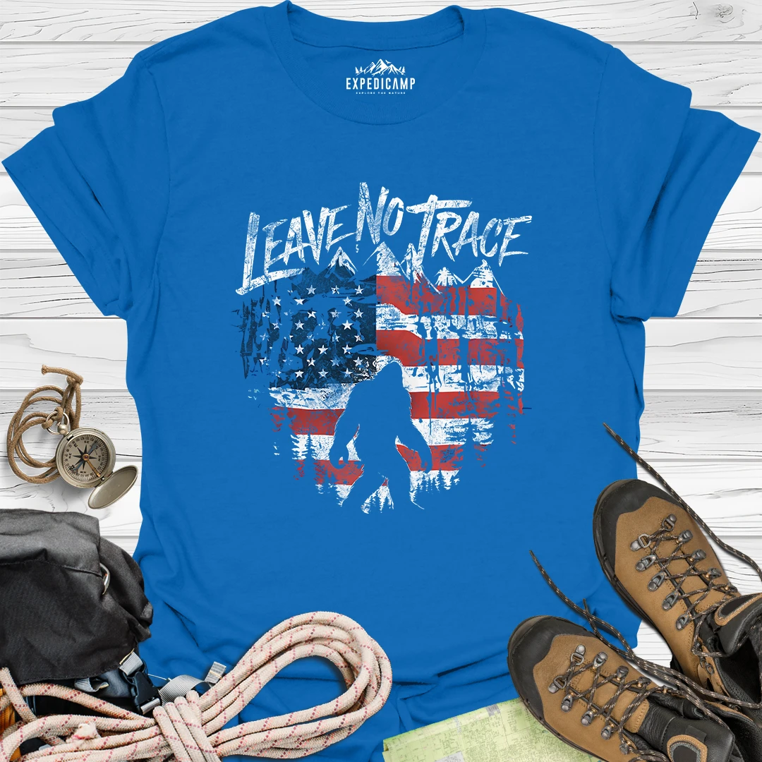 Bigfoot Leave No Trace America's National Parks USA T-Shirt