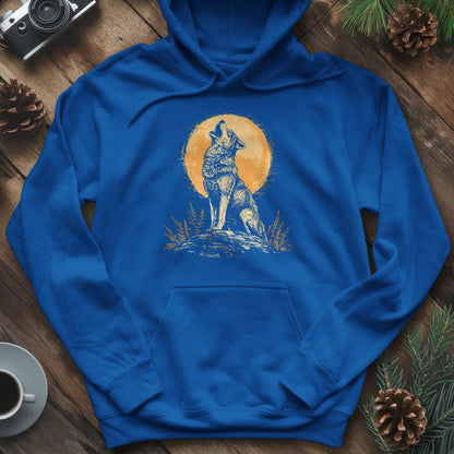 Howling Wolf Under the Moon Hoodie