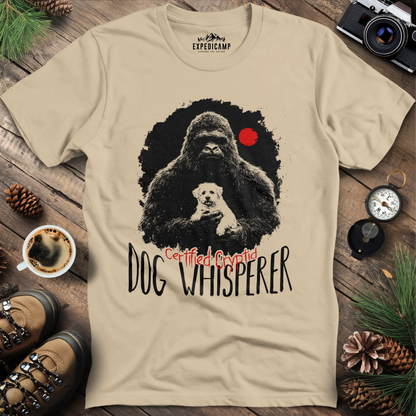 Certified Cryptid Dog Whisperer Bigfoot T-Shirt