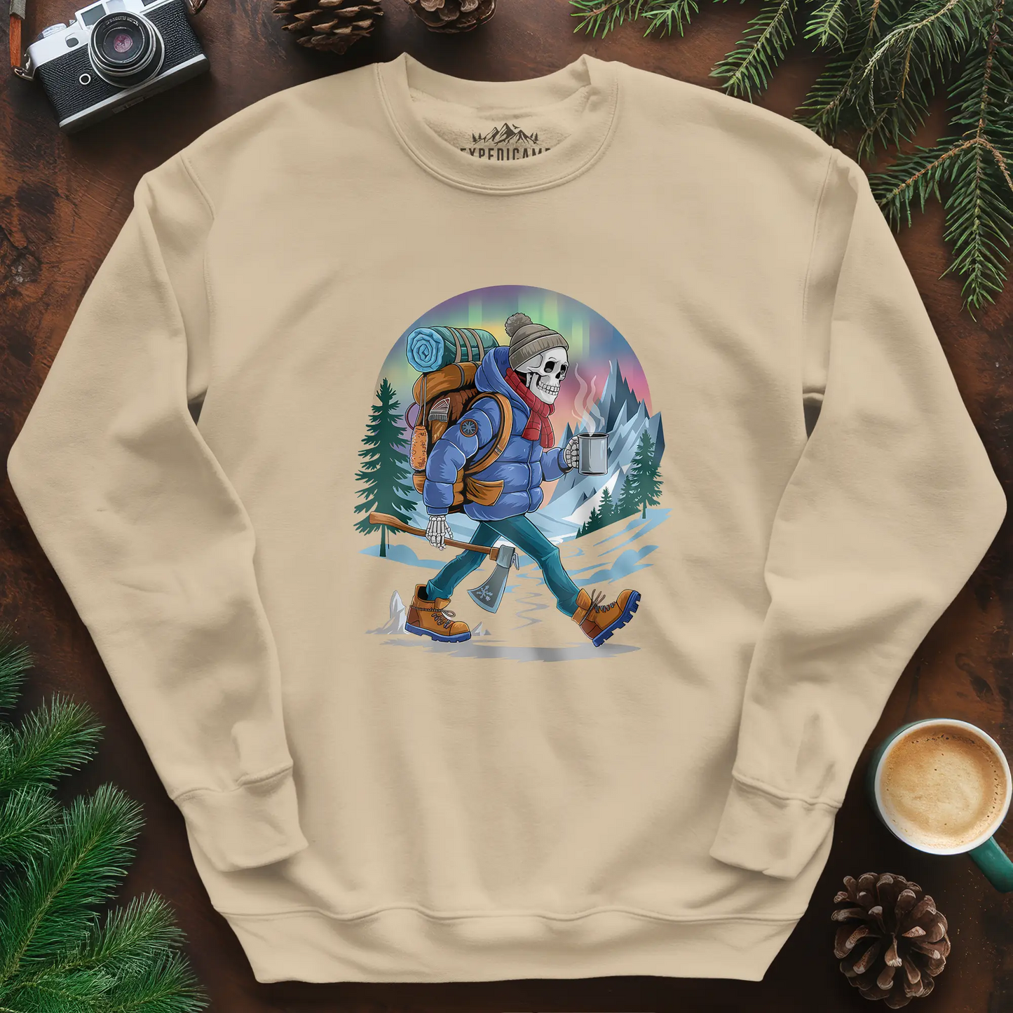 Aurora Skeleton Hiker Sweatshirt