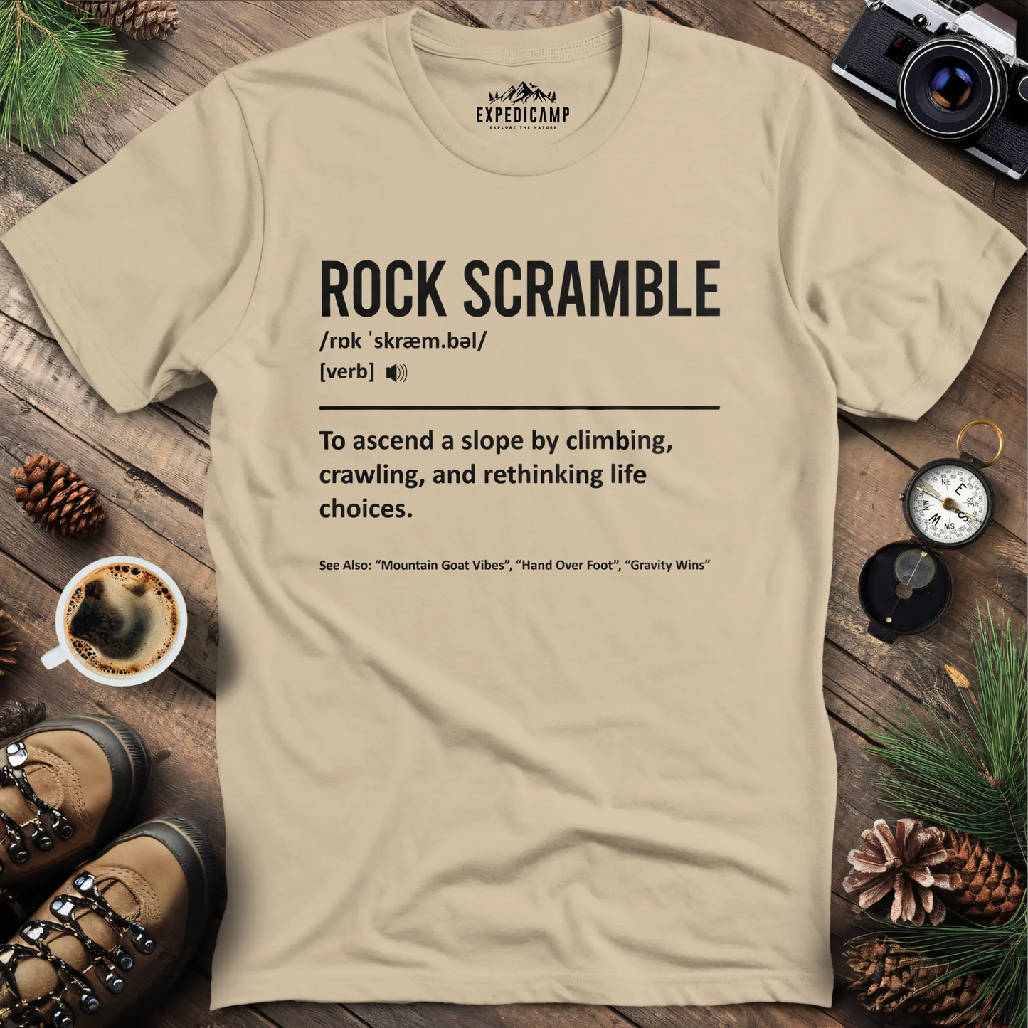 Rock Scramble Definition T-Shirt