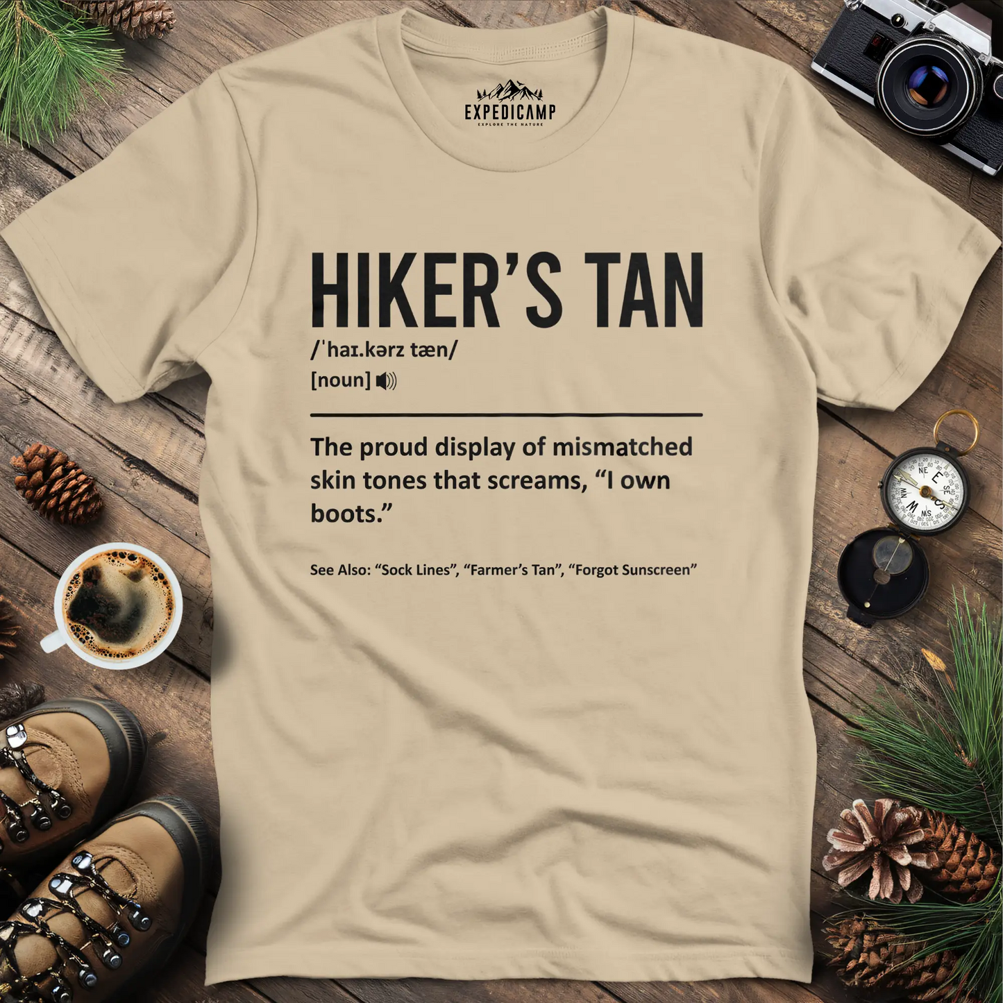 Hiker's Tan Definition T-Shirt