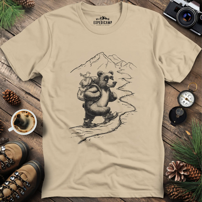 Mountain Hiking Bear Adventure T-Shirt