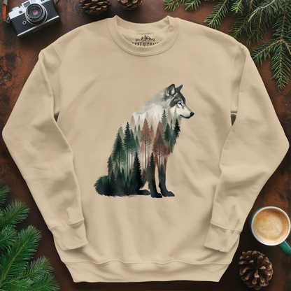 Double Exposure Wolf Sweatshirt