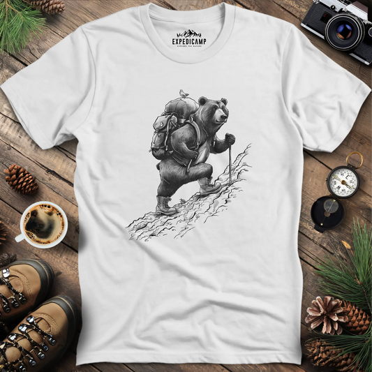 Adventurous Bear Hiking T-Shirt