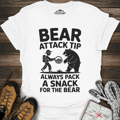 Bear Attack Tip Always Pack A Snack T-Shirt