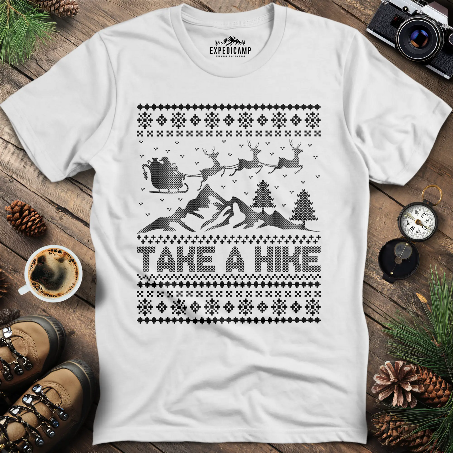 Take a Hike Ugly Christmas T-Shirt