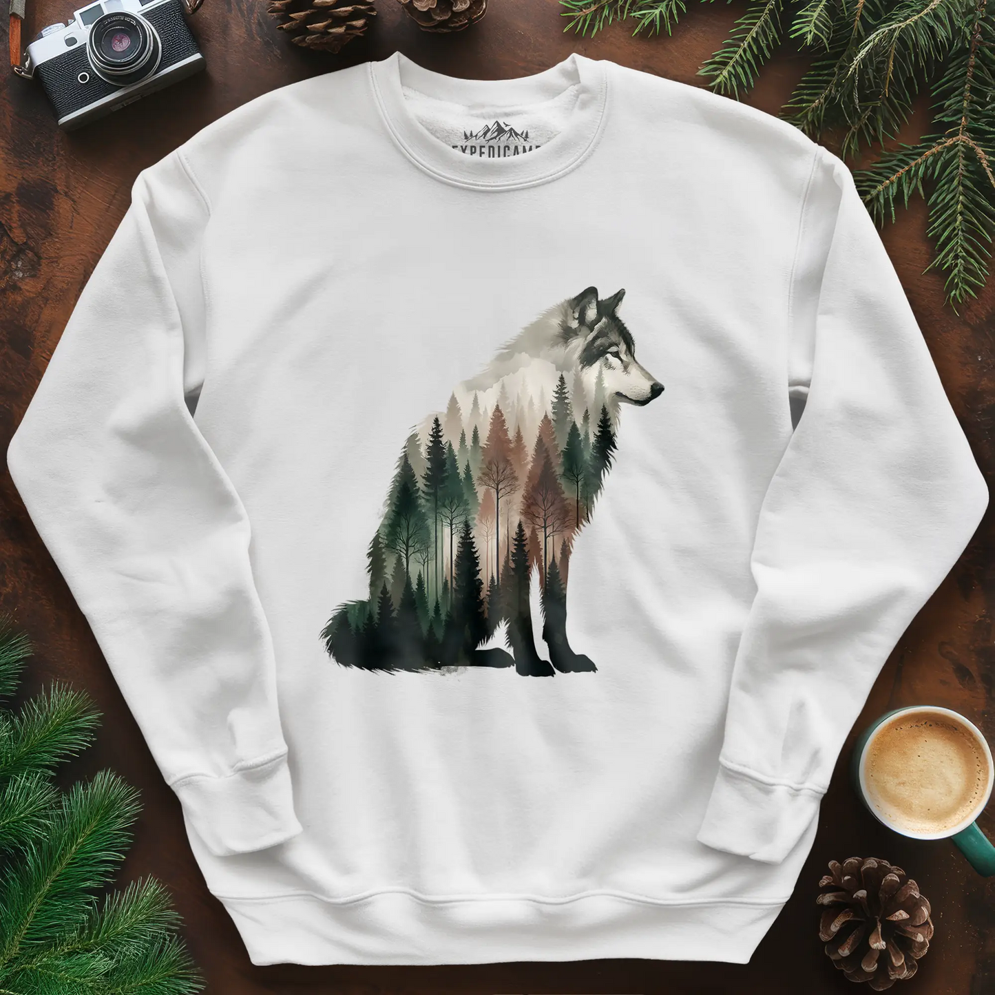 Double Exposure Wolf Sweatshirt