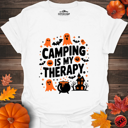 Camping Is My Therapy Halloween T-Shirt