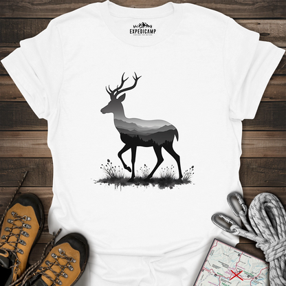 Pronghorn Antelope Silhouette T-Shirt