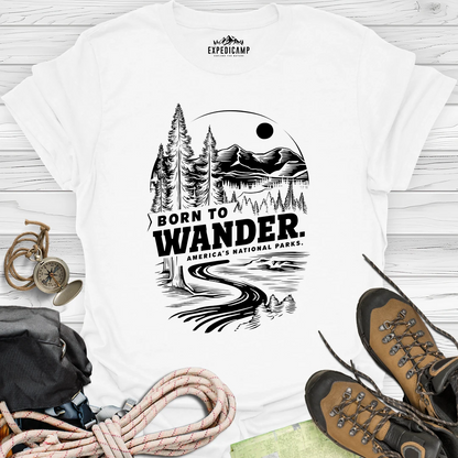 Born To Wander America's National Parks T-Shirt