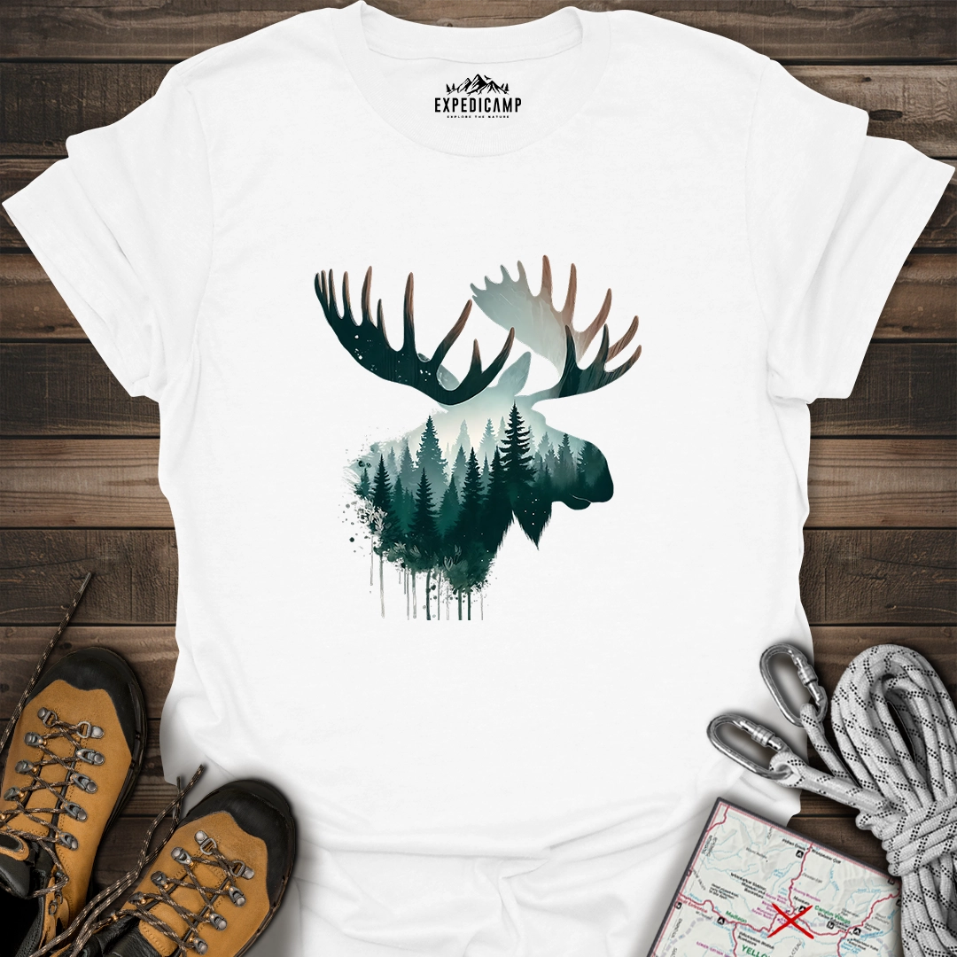 Double Exposure Moose T-Shirt