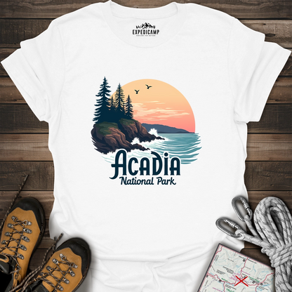 Acadia National Park Waves T-Shirt